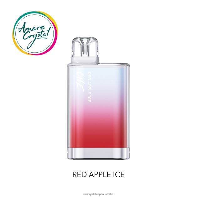 SKE Amare Crystal One Disposable Vape Red Apple Ice - SKE vape authentication LPLTVH29